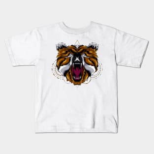 bear roar retro Kids T-Shirt
